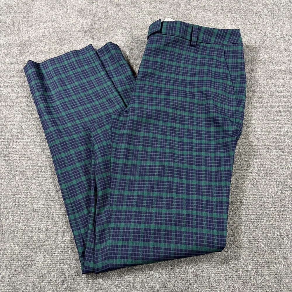 Brooks Brothers Pants Womens 12 Black Watch Tartan Plaid Wool Blend